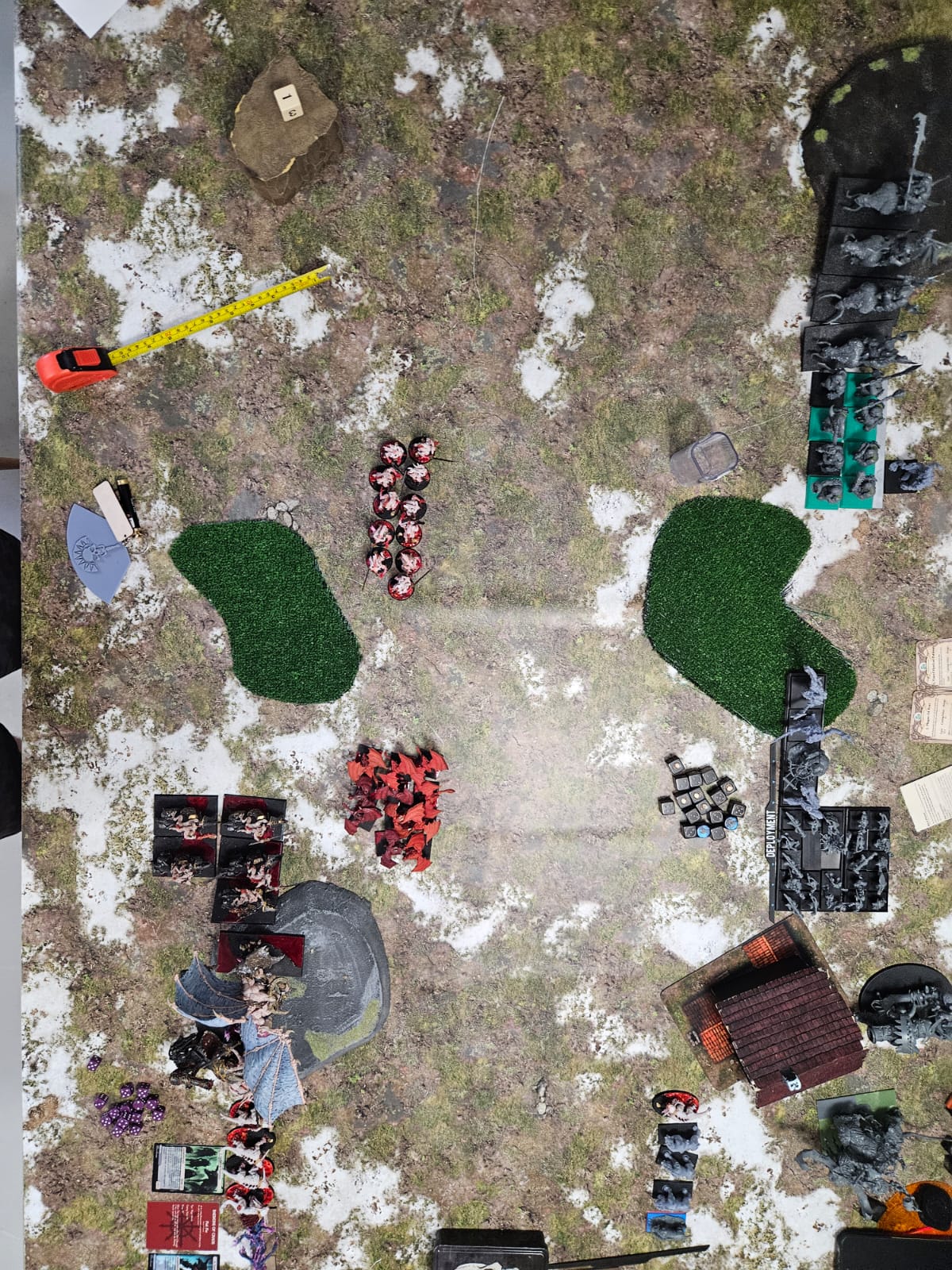 Battle summary photo: Daemons of Chaos vs Ogre Kingdoms (Warhammer: The Old World) — Starcie Anabolików z otchłani ze Spaślakami