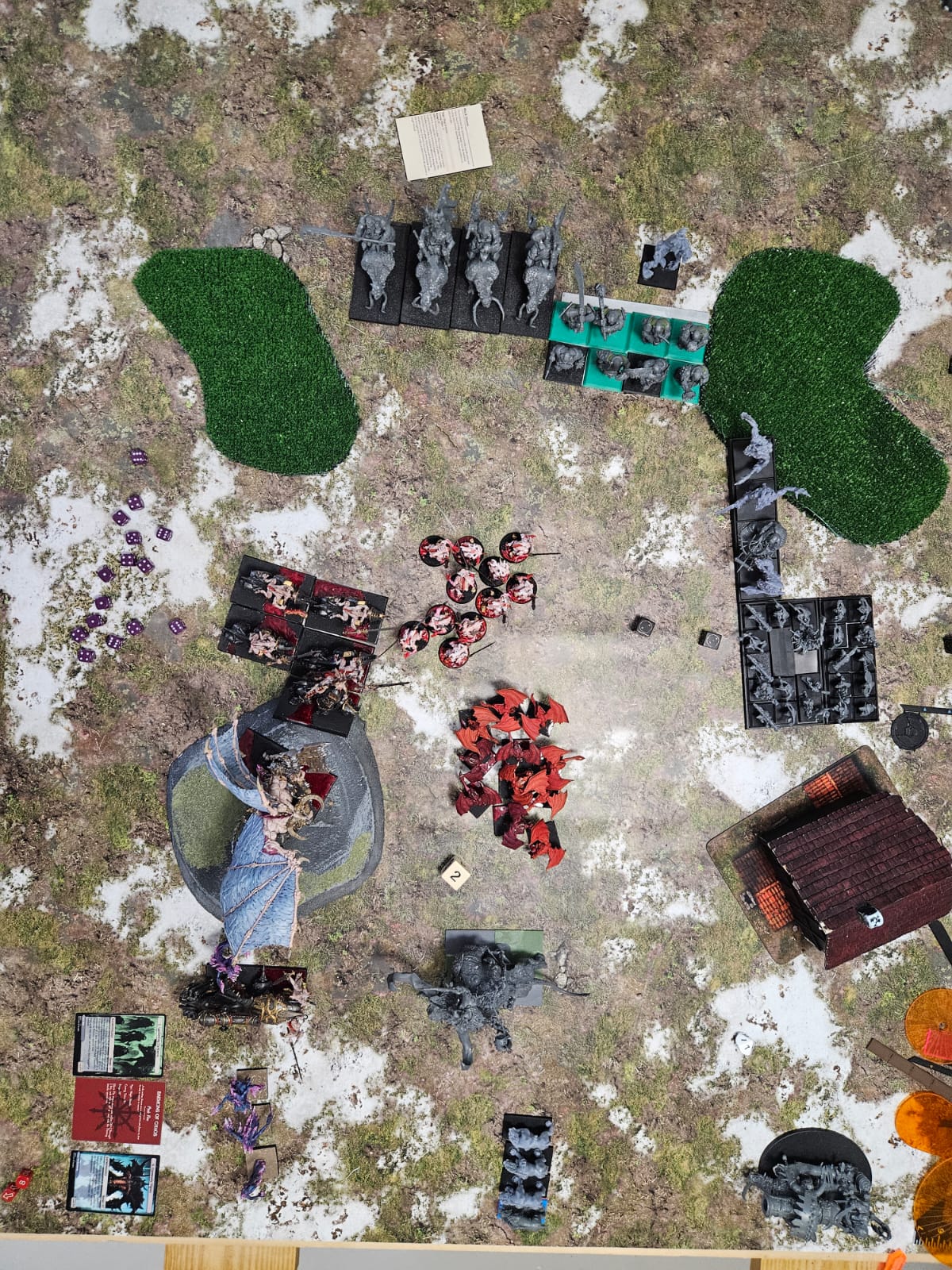 Round 2: Daemons of Chaos vs Ogre Kingdoms (Warhammer: The Old World) — Starcie Anabolików z otchłani ze Spaślakami