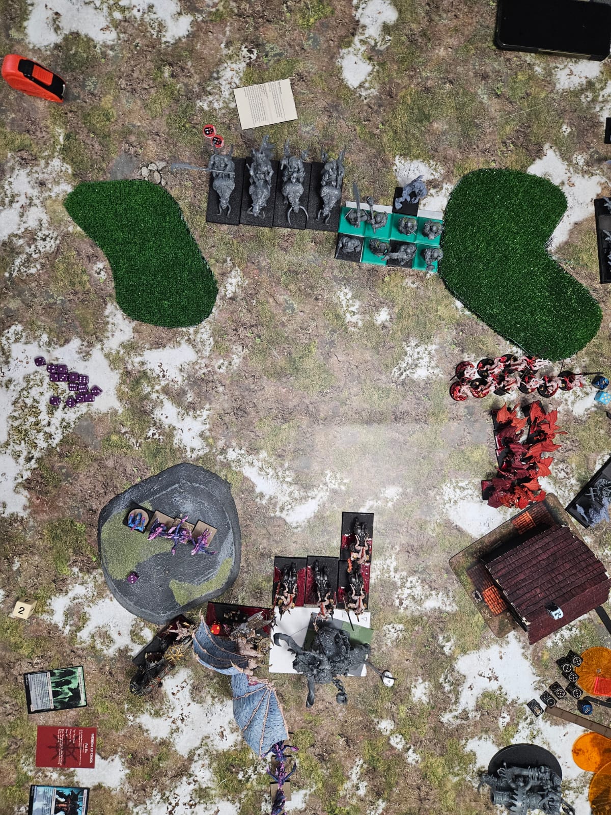 Round 2: Daemons of Chaos vs Ogre Kingdoms (Warhammer: The Old World) — Starcie Anabolików z otchłani ze Spaślakami