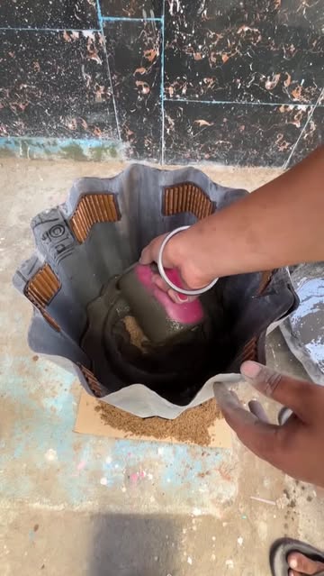 Instagram Reel by @craft.corner012, published May 26, 2026. Waste Roof Recycling for 3d flower tab #Reels #cementcrafts #Hacks #DIY #viral