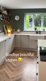 Instagram Reel by @cartref.hapus_happy.home, published May 17, 2026. This open plan kitchen has been the heart of the home since we knocked down an interior wa…