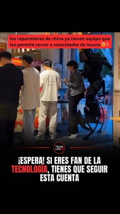 Instagram Reel by @subotecnologia, published Jun 1, 2026. Lo que parece una escena sacada del futuro ya está siendo probado en China ?⚡? Algunos repartidores e…