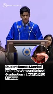 Instagram Reel by @news.decoding, published May 29, 2026. Most students spend graduation day rehearsing safe, forgettable speeches about gratitude and the futu…