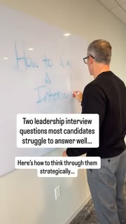 Instagram Reel by @michael_lusby11, published May 14, 2026. Leadership interviews are not looking for perfect or polished answers. Quite a few people asked for…