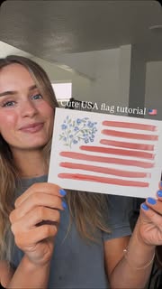 Instagram Reel by @hannahhigginson_, published May 15, 2026. Easy USA watercolor tutorial?? My favorite holiday of the year? @jessb_paints has done a similar p…
