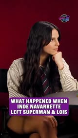 Instagram Reel by @collider, published May 16, 2026. Inde Navarrette talks about her experience leaving Superman & Lois during Collider Ladies Night with Perri…