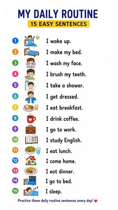 Instagram Reel by @engnow_1, published May 27, 2026. My Daily Routine - Learn English #learnenglish #englishlanguage #reels #routine #asmr