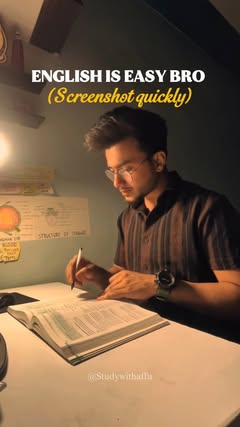 Instagram Reel by @studywithaffu, published Apr 24, 2026. English is easy, bro. You just need the right mindset and a bit of practice. ?✨ #EnglishLearning #Com…