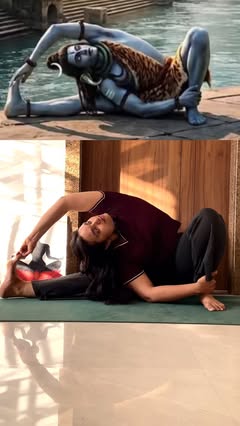Instagram Reel by @aarchierayofyoga_official, published Apr 23, 2026. Where stillness meets strength. A powerful expression of control, flexibility, and inner…