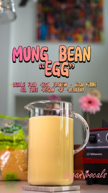 Instagram Reel by @veganvvocals, published May 8, 2026. ?? The Mung Bean Egg (100% Plant-Based, 100% Versatile) Yes — this egg is made from mung beans. And onc…