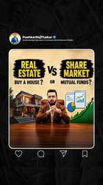 Instagram Reel by @pushkarrajthakur, published May 18, 2026. Real Estate vs Mutual Funds ?? | Which Investment is Better for Wealth Creation? Follow Us: @pushk…