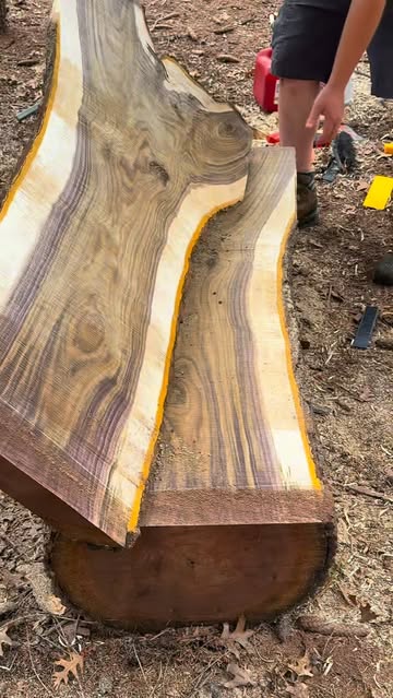Instagram Reel by @foxridgeslabs, published May 27, 2026. Perfect live edge black walnut slabs for home decor woodworking projects such as coffee tables, end t…