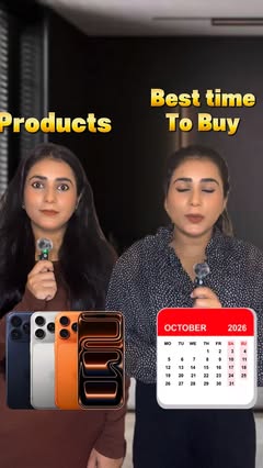 Instagram Reel by @financebyshalini, published May 27, 2026. Best time to buy products. #iphone #foryou #instareels #viralreeĺs #finance [best time to buy prod…