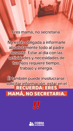 Instagram Reel by @cobralapension, published May 21, 2026. La crianza y los cuidados también implican organización, gestión mental y tiempo. La corresponsabili…