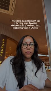 Instagram Reel by @jesspinili, published May 18, 2026. I wish more business owners understood this: People don’t buy because your content is “valuable.” They b…