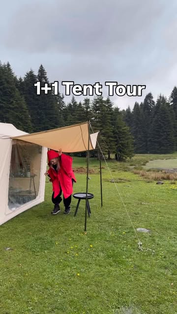 Instagram Reel by @atikailesi, published May 25, 2026. Rainy Camping ☔️