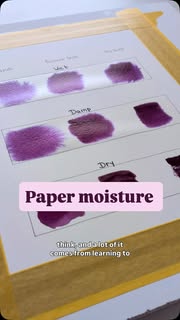 Instagram Reel by @rachelcoclea, published May 13, 2026. ENG — Most watercolor “mistakes” don’t happen randomly. Blooms, harsh edges, muddy glazing, paint spre…