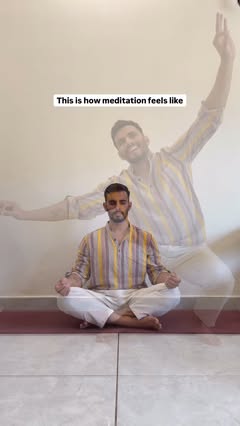 Instagram Reel by @srihul_yoga, published Apr 30, 2026. I don’t really know what meditation is… but every day, I sit with my eyes closed, trying to find it ?‍♂…
