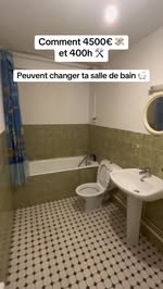 Instagram Reel by @tama.renove, published Jun 3, 2026. Rénovation complète en accéléré ? #renovation #salledebain #travaux #diy #construction