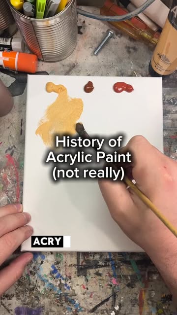 Instagram Reel by @brianhuntresss, published May 24, 2026. What acrylic painting tips do you guys have? #acrylicpainting #drawing #painting #sketchbook #history