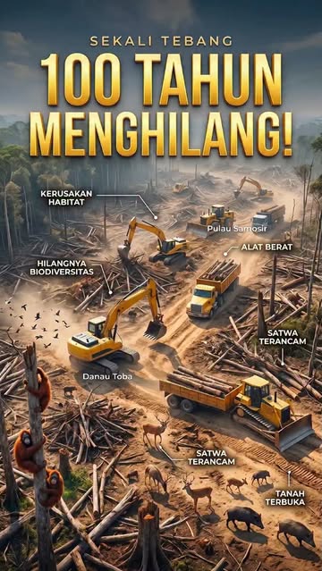 Instagram Reel by @notesid_26, published May 20, 2026. Hutan yang rusak tidak dapat pulih dalam waktu singkat. Dibutuhkan puluhan hingga ratusan tahun untuk me…