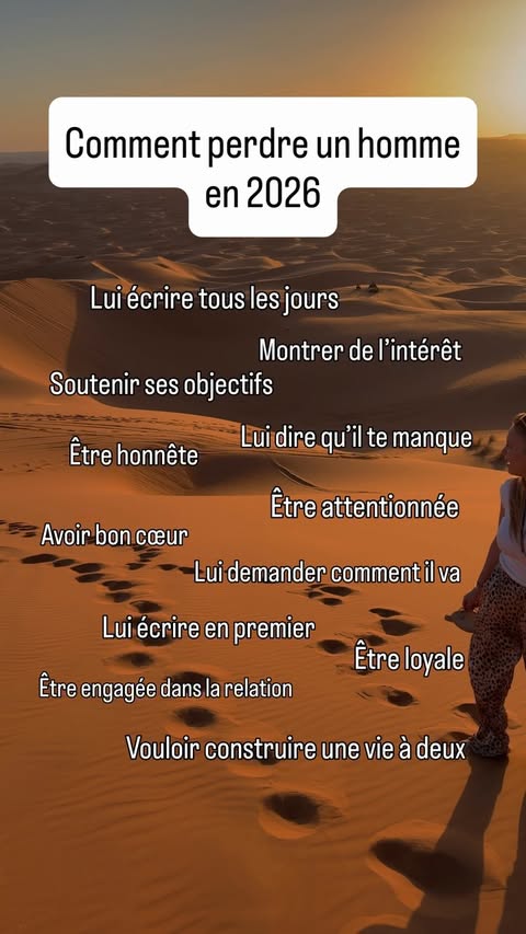 Instagram Reel by @abrilove.fr, published Jun 4, 2026. À écouter certains conseils sur Internet, c’est presque la liste parfaite pour faire fuir un homme en 20…