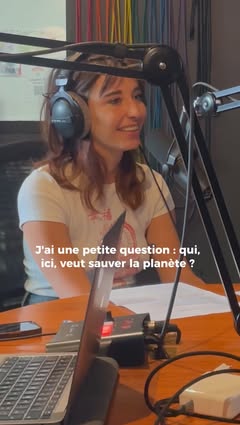 Instagram Reel by @jeannemacherez, published May 18, 2026. Qui veut sauver la planète ? #chronique #radio