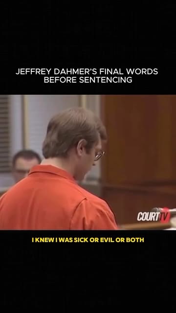 Instagram Reel by @professorperki, published May 25, 2026. Jeffrey Dahmer’s Final Statement in Court — The Last Words He Ever Spoke Before Sentencing This rare…