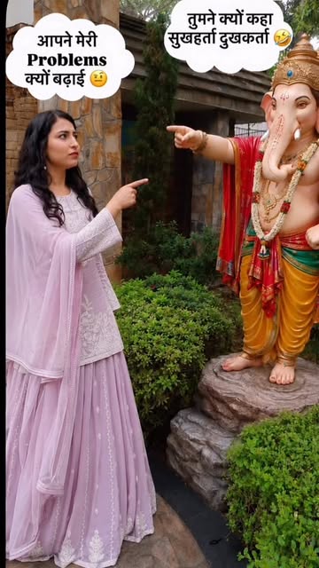 Instagram Reel by @aishna_ahuja_, published May 31, 2026. Main vs Mere Problems ft. Bappa ? #indianmems #viral #trend