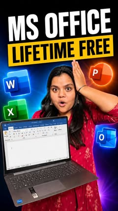 Instagram Reel by @sahasra.tech, published May 23, 2026. ? Activate Microsoft Office for Lifetime FREE in just 2 minutes ? Get MS Word, Excel & PowerPoint FREE…