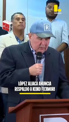 Instagram Reel by @latinanoticias.pe, published Jun 4, 2026. El excandidato presidencial de Renovación Popular, Rafael López Aliaga, anunció su respaldo a Keik…