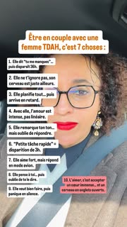 Instagram Reel by @dalilabenfrihapsycho, published May 27, 2026. 1. Elle dit « tu me manques » comme si c’était un travail à plein temps... puis oublie de répo…