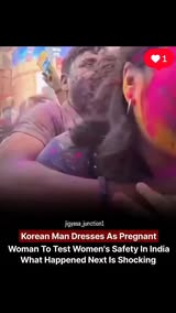 Instagram Reel by @jigyasa_junction1, published Jun 6, 2026. A Korean content creator's social experiment is going viral after he reportedly disguised himself…