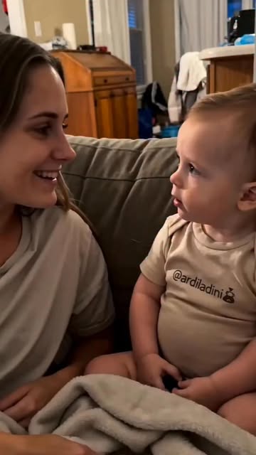 Instagram Reel by @aldila.dini, published May 21, 2026. Baby really thought dad sleeps next to mom for milk ?? “Then why does he still sleep with you every nig…