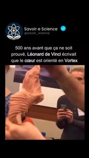 Instagram Reel by @savoir_science, published Jun 2, 2026. Léonard de Vinci a fait bien plus que peindre la Joconde. Il a étudié le corps humain avec un niveau…