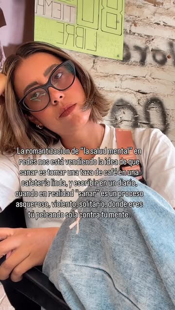 Instagram Reel by @gabsinthelifeart, published Apr 16, 2026. Podemos por favor dejar de romantizar la “salud mental” ? #lifestyle