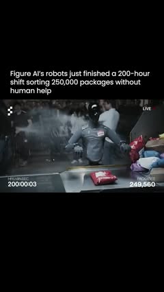 Instagram Reel by @longliveai, published May 24, 2026. Figure AI’s humanoid robots just completed a 200-hour package sorting test. What started as an 8-hour de…