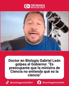 Instagram Reel by @contingenciachileradio, published May 17, 2026. ? Gabriel León advierte retroceso científico tras críticas a la política del Gobierno En el…