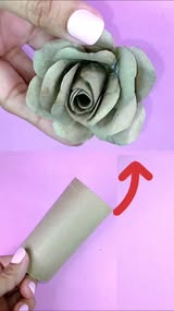 Instagram Reel by @criativakah, published May 23, 2026. Ideia Criativa: Como fazer rosas de papel #diycrafts #papercraft #manualidades