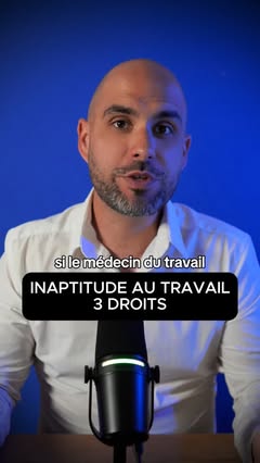 Instagram Reel by @alvin.plouviez, published May 14, 2026. Inaptitude au travail, professionnelle ou non : 3 droits #droitdutravail #employeur #salarié