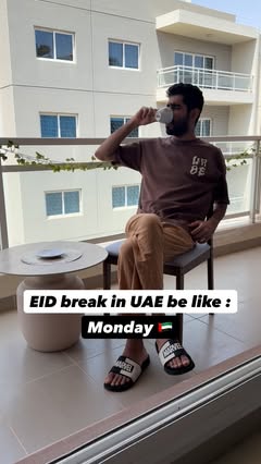 Instagram Reel by @desi.in.desert, published May 31, 2026. Eid break: Gone in a GIF. ? One minute I was planning to relax for days, the next minute it’s alread…