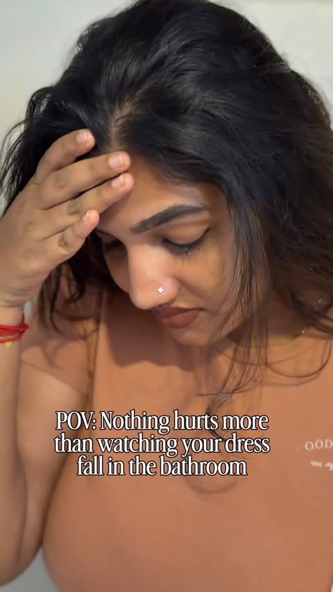 Instagram Reel by @storiesofsara__, published May 15, 2026. Hurts even more when it happens in a PG/hostel ?? . . (meme, relatable, hostel life, girls things,…