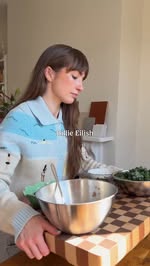 Instagram Reel by @sophsplantkitchen, published May 10, 2026. Recipe is Pesto Lentils and Greens with Tofu Pangrattato (breadcrumbs, seeds & grated tofu ??) on…