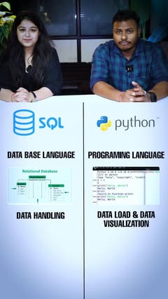 Instagram Reel by @accounts_experrt, published May 23, 2026. ✅SQL VS PYTHON. Who wins? ? ? Big Announcement! – Python Live Course (Basic to Advanced) ? Are you…