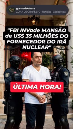 Instagram Reel by @guerradatabase, published Jun 4, 2026. ? O FBI INVADIU uma mansão de US$ 35 MILHÕES na Califórnia! O empresário iraniano Jamshid Ghomi foi p…