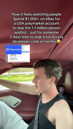 Instagram Reel by @markus.markets, published May 13, 2026. as of right now both codes “test20” and code “dev20” are working to skip the polymarket app waitlist…