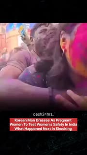 Instagram Reel by @desh24hrs_, published Jun 5, 2026. A Korean content creator’s social experiment is going massively viral after he reportedly dressed up as a…
