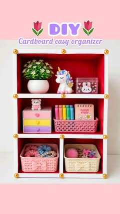 Instagram Reel by @artistryanjalis, published May 29, 2026. Cardboard easy organiser amazing craft idea
