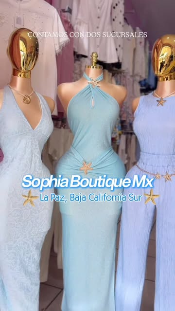Instagram Reel by @sophiaboutiquemx, published May 27, 2026. Outfits para este verano ??☀️?? ?La Paz, Baja California Sur #lapazbcs #moda #boutique #verano #oo…