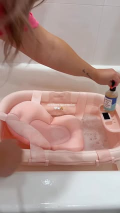 Instagram Reel by @caitlynjonesofficial, published May 21, 2026. bath time just became the coziest part of our routine ?? the Tool Baby portable bathtub is giv…